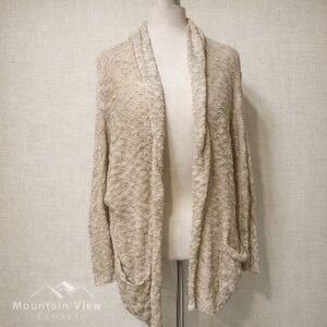Rip Curl Knit Open Cardigan Sweater | coastal boho relaxed/Medium/ Vacation